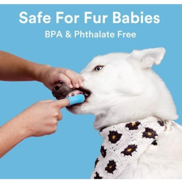 Pets 360º Dog Toothbrush‎ Kit - Blue - Picture 7 of 11